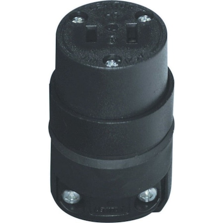 Leviton Straight Blade Plug, 1-15P, 15 A, 125V AC, 2 Pole 115CR-000